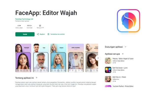 Face App Editor Wajah